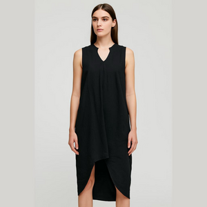 Old Navy Black Sleeveless High Low Tunic Top Medium